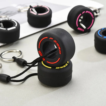 Mini F1 Tire Keychain