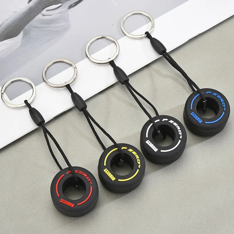 Mini F1 Tire Keychain