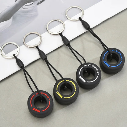 Mini F1 Tire Keychain