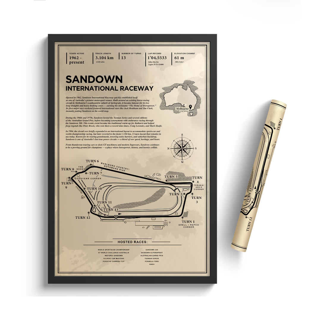 Sandown International Raceway - Vintage Racetrack