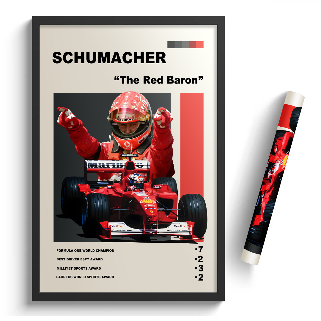 Schumacher "The Red Baron" - Formula 1 Icons