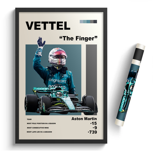 Vettel "The Finger" - Formula 1 Icons