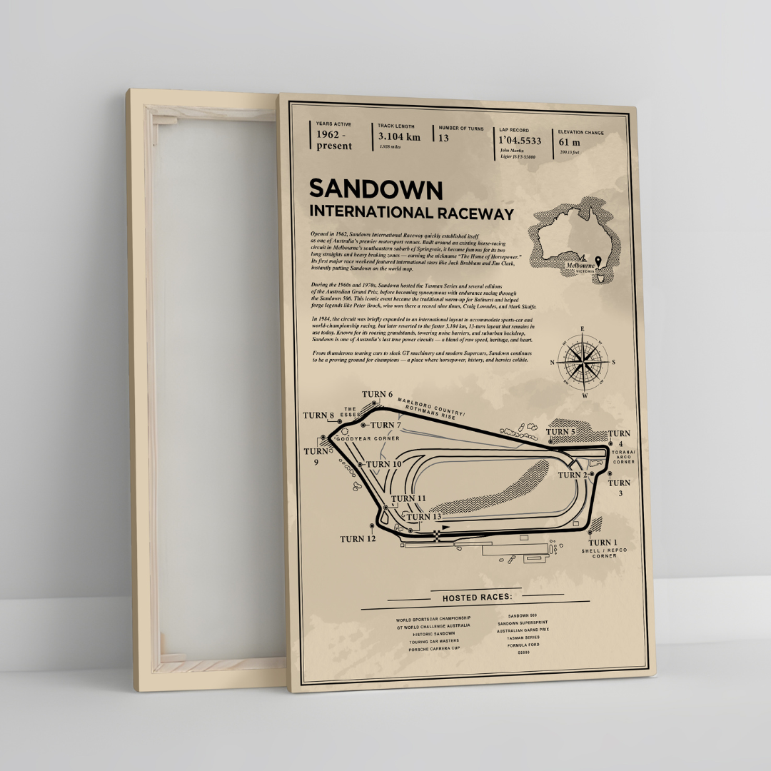 Sandown International Raceway - Vintage Racetrack